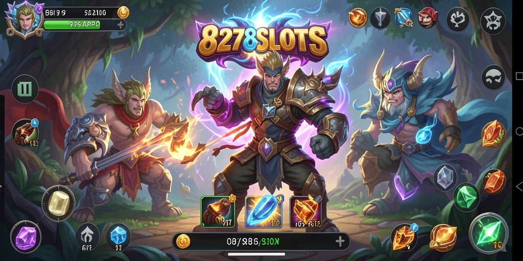 Tangkapan layar utama 8278SLOTS menampilkan aksi seru dalam petualangan ARPG.