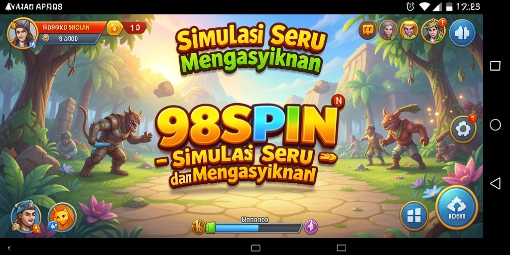 Tampilan gameplay 98SPIN yang menarik dan interaktif.
