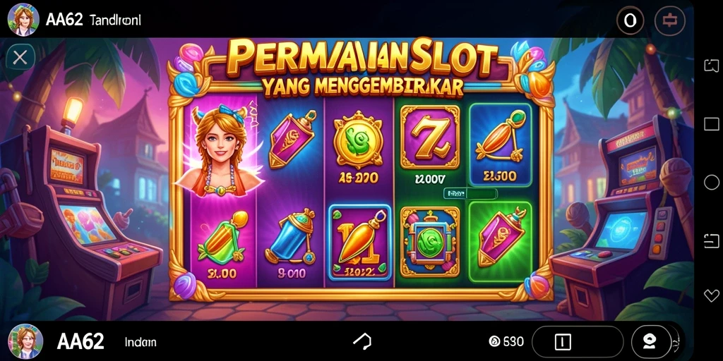 Screenshot AA62 menampilkan gameplay slot yang seru dan memukau.