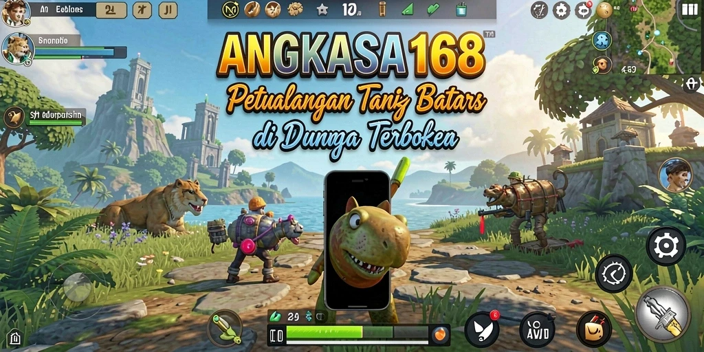 Tampilan gameplay ANGKASA168 dengan lingkungan Open World yang menakjubkan.