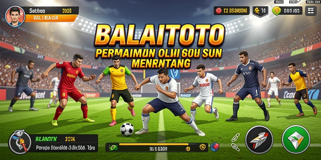 Tangkapan layar gameplay BALAITOTO dengan aksi olahraga yang seru.