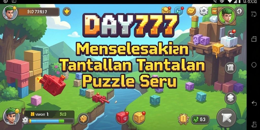 Tangkapan layar gameplay DAY777 menampilkan tantangan puzzle yang menyenangkan.