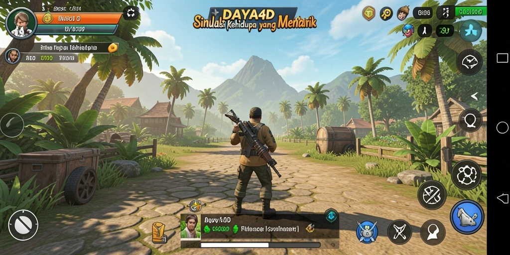 Tampilan gameplay yang menarik dan interaktif dari DAYA4D.