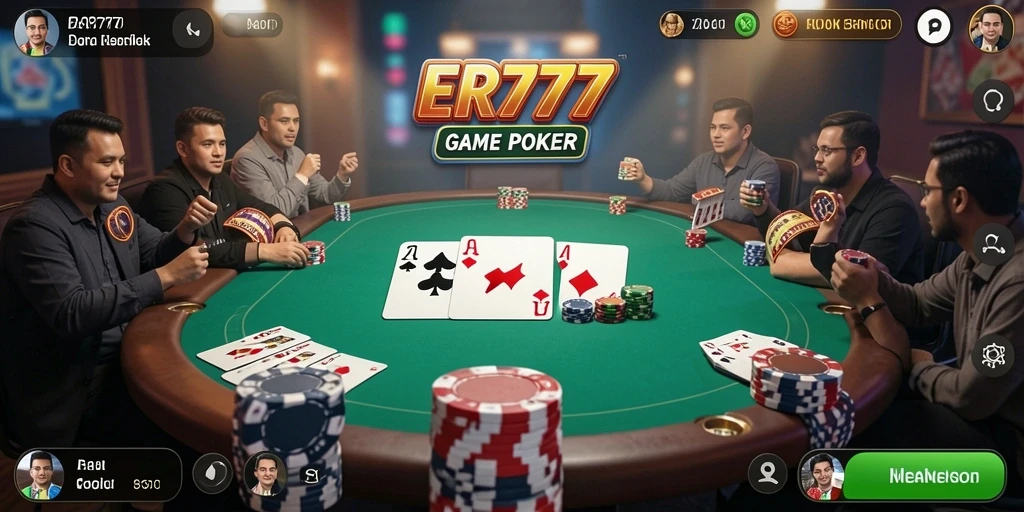 Tampilan gameplay seru dan penuh strategi dalam ER777.