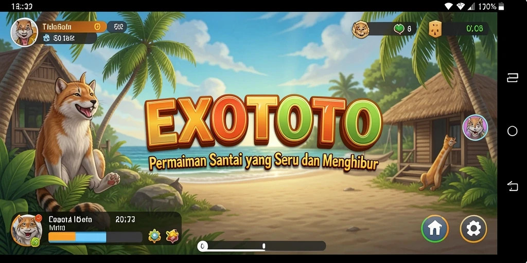Tangkapan layar gameplay EXOTOTO yang menampilkan keseruan saat bermain.