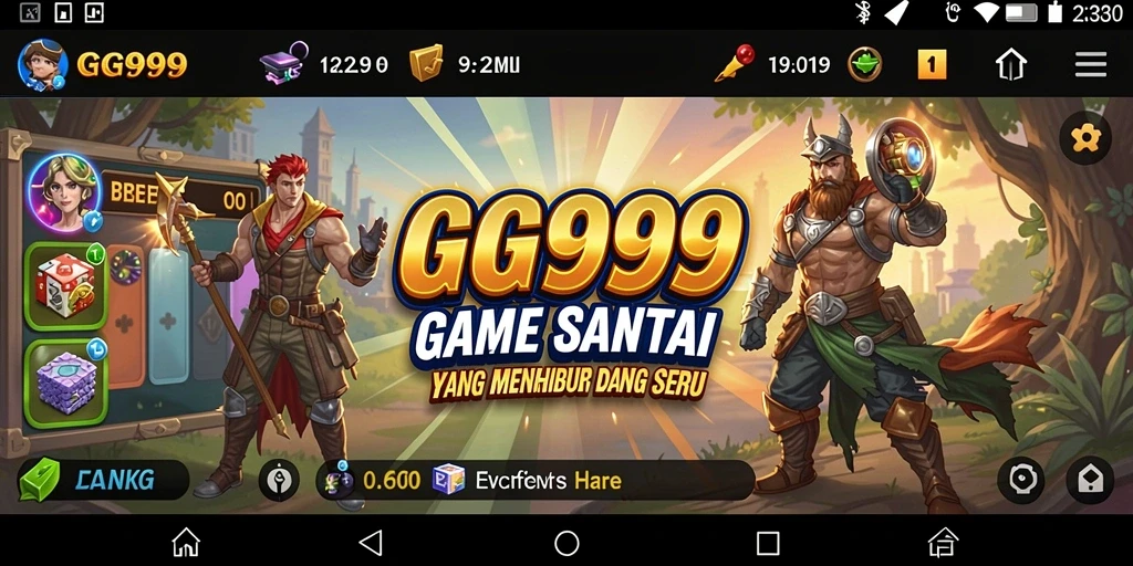 Screenshot utama GG999 menampilkan gameplay menyenangkan dan penuh warna.