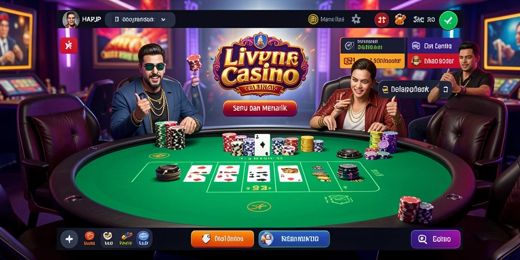 Gameplay Live Casino yang menegangkan dan interaktif di HARAPJP.