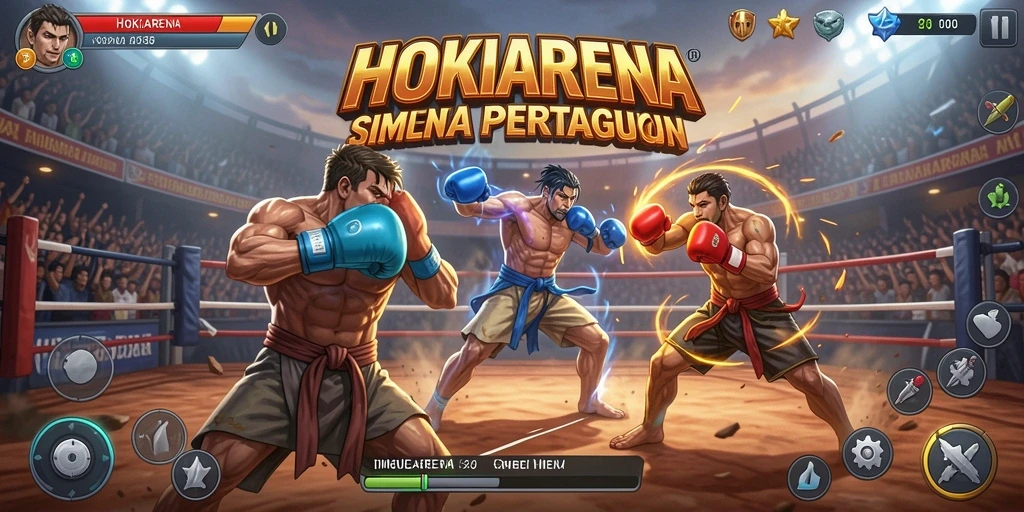 Gameplay HOKIARENA yang seru dan menantang.