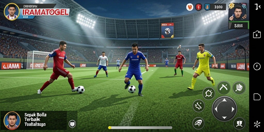 Tampilan aksi menarik dalam permainan sepak bola IRAMATOGEL.