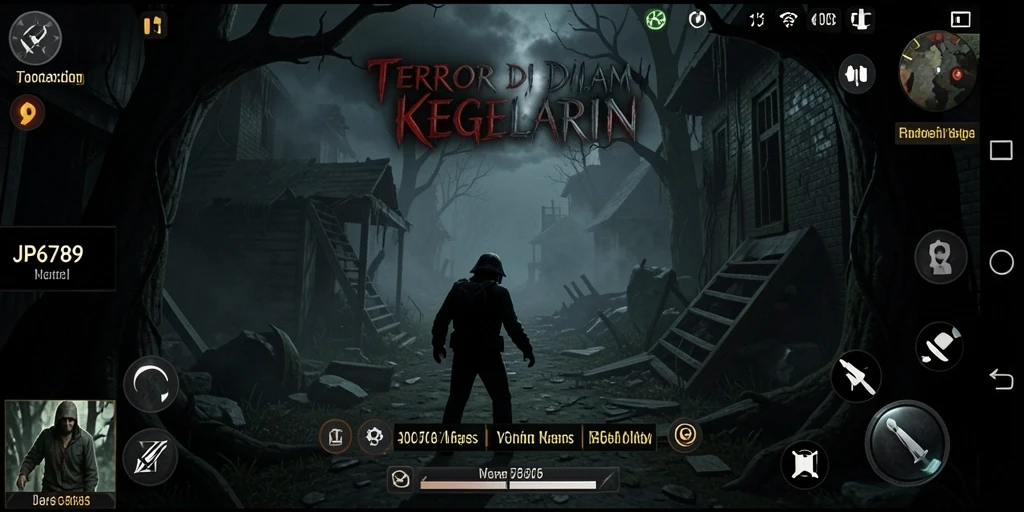 Tampilan gameplay mencekam di dunia kegelapan JP6789.