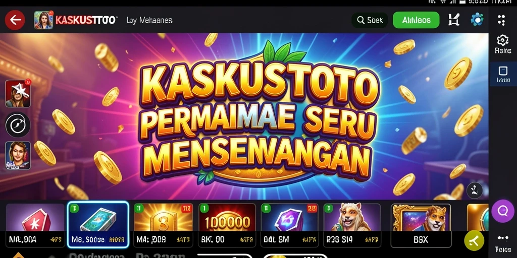 Gameplay seru dan menarik dari KASKUSTOTO yang penuh warna.