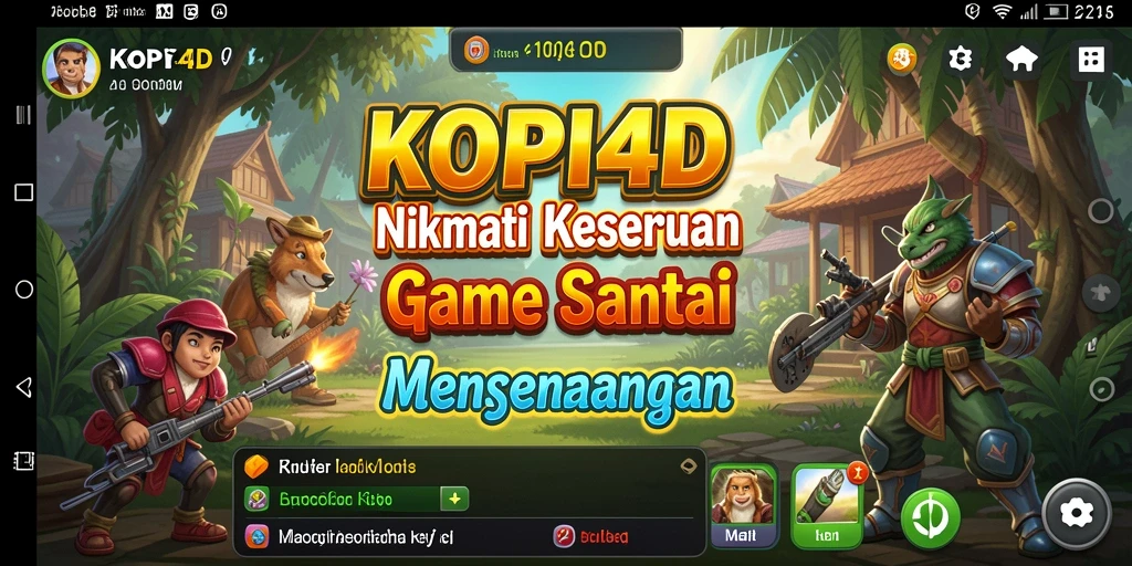 Tampilan gameplay KOPI4D yang penuh warna dan menarik.