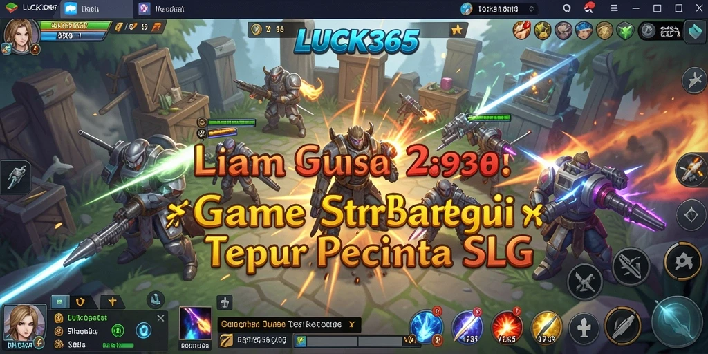 Tampilan menarik gameplay SLG di LUCK365 dengan pertempuran strategis.