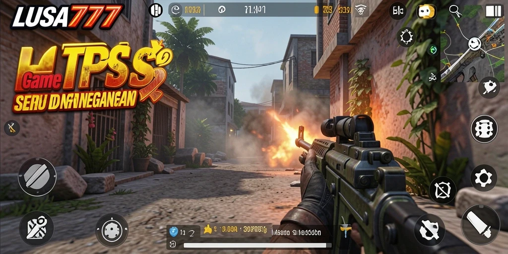 Tampilan seru dari gameplay LUSA777 dalam pertempuran aksi.