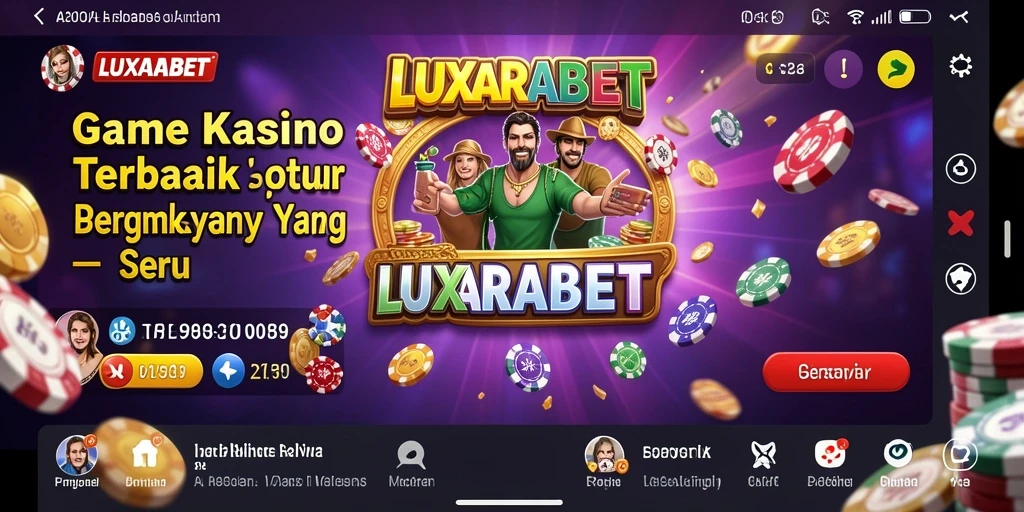 Tangkapan layar dari gameplay Kasino LUXARABET yang menegangkan.