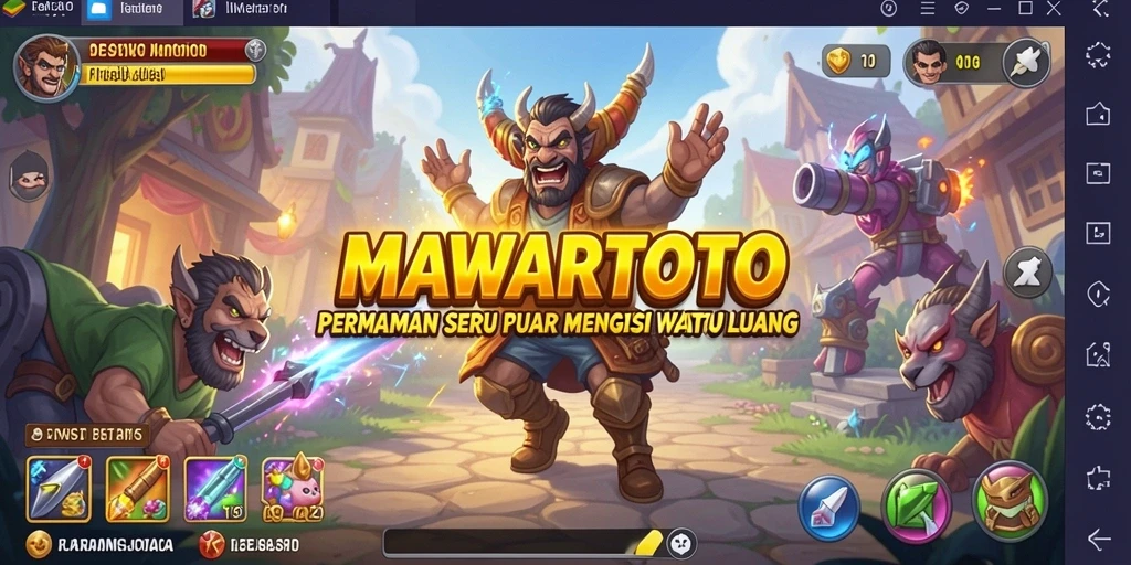 Tampilan permainan MAWARTOTO yang penuh warna dan menarik.