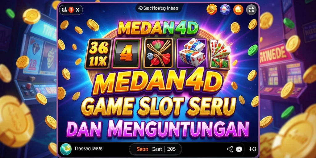 Tampilan menarik dari gameplay MEDAN4D yang seru dan menyenangkan.