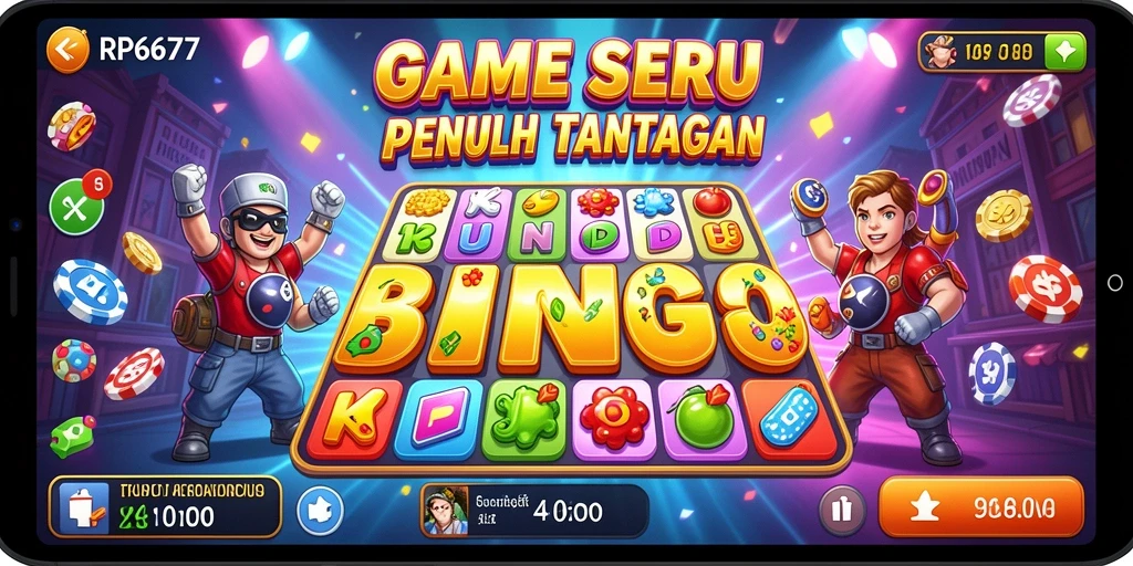Tampilan gameplay RP6677 yang seru dan interaktif dalam permainan Bingo.