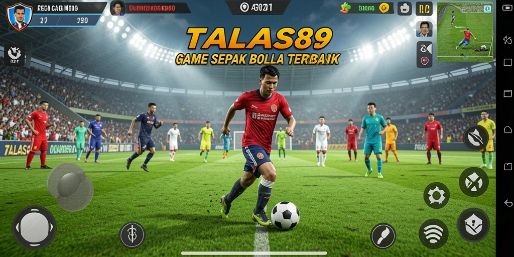 Screenshot gameplay TALAS89 dengan aksi menegangkan di lapangan.