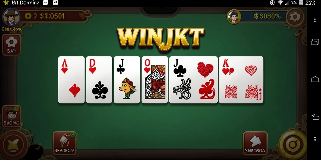 Tampilan gameplay seru dari game Domino WINJKT.